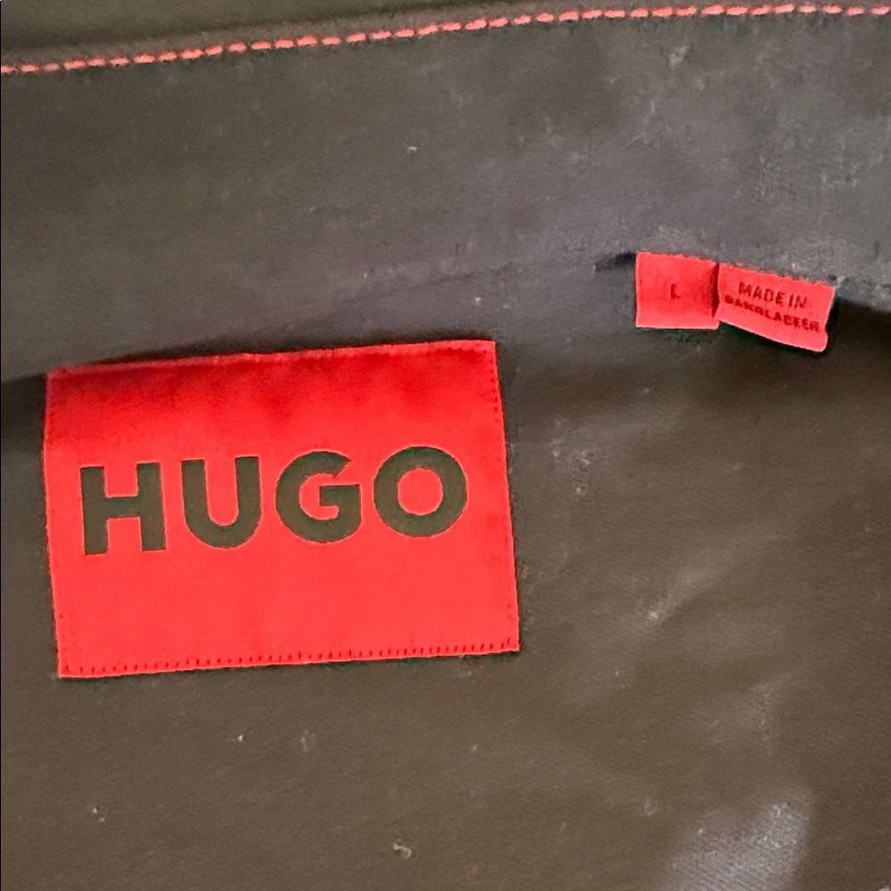 Hugo Overshirt Jacket Patch Pockets Button - image 8